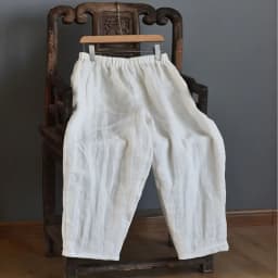 High Quality Cotton Linen Harem Pants Women New 2024 Autumn Vintage Style Solid Color Loose Female Ankle-length Casual Pant M182