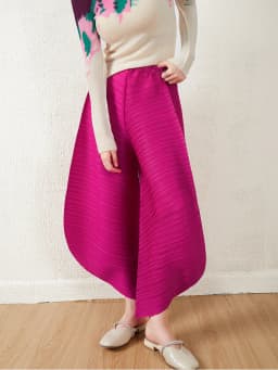 Miyake Pleated Bloomers Women Big Size High Waist Harem Pants Korean Fashion Loose Casual Wide Leg Trousers