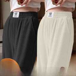 Ice Silk Slim Wide Leg Pants Women High Waist Loose Casual Thin Summer Drapey Straight Cut Trousers Korean Style Commute