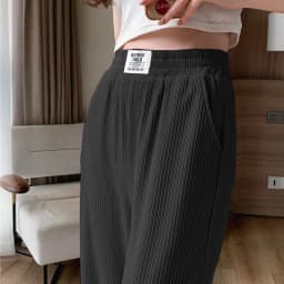 Ice Silk Slim Wide Leg Pants Women High Waist Loose Casual Thin Summer Drapey Straight Cut Trousers Korean Style Commute