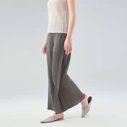 Miyake Pleated Casual Pants Women 2025 Summer New Temperament Mid-waist Pleated Long Paragraph Splicing Straight Pants