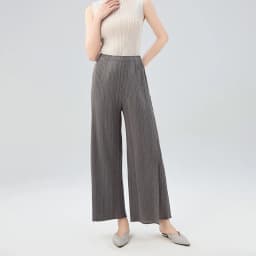 Miyake Pleated Casual Pants Women 2025 Summer New Temperament Mid-waist Pleated Long Paragraph Splicing Straight Pants