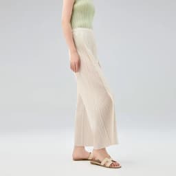 Miyake Pleated Casual Pants Women 2025 Summer New Temperament Mid-waist Pleated Long Paragraph Splicing Straight Pants