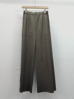 Miyake Pleated Casual Pants Women 2025 Summer New Temperament Mid-waist Pleated Long Paragraph Splicing Straight Pants