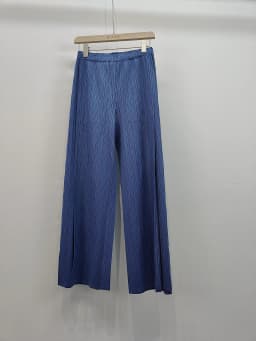 Miyake Pleated Casual Pants Women 2025 Summer New Temperament Mid-waist Pleated Long Paragraph Splicing Straight Pants