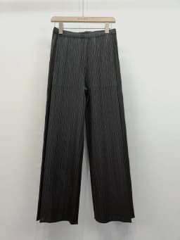 Miyake Pleated Casual Pants Women 2025 Summer New Temperament Mid-waist Pleated Long Paragraph Splicing Straight Pants