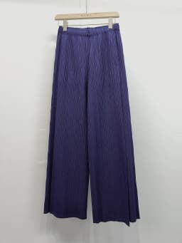 Miyake Pleated Casual Pants Women 2025 Summer New Temperament Mid-waist Pleated Long Paragraph Splicing Straight Pants