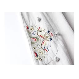 Women Casual Straight Pants Cotton Blended Female Trousers 2025 Flower Embroidery Loose Wide Leg Pants For Women Pantalon Femme