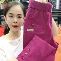 Korean Women's pants Spring Summer New 2025 Fashion Casual Slim Elastic Waist Pants Female Loose Harun pants Ladies Trousers