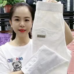 Korean Women's pants Spring Summer New 2025 Fashion Casual Slim Elastic Waist Pants Female Loose Harun pants Ladies Trousers
