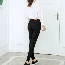 2025 New Autumn Black Pencil Pants Women Korean Style Tight Stretch Office Lady Denim Pants Elegant Comfy Ankle Length Jeans