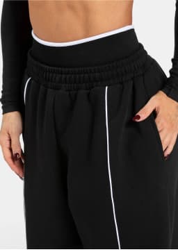 Loose Yoga Trousers Casual Fashion Straight Wide Leg Sports Pants Women Gym Sweatpants Elastic High Waist Fitness Running Pants