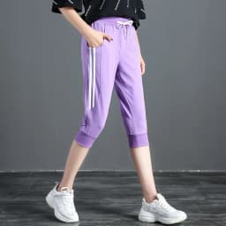 Sportwear Capris Pants Women's Summer 2023 New Korean Casual Breeches Loose Harem Running Fitness Thin Shorts