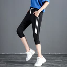 Sportwear Capris Pants Women's Summer 2023 New Korean Casual Breeches Loose Harem Running Fitness Thin Shorts