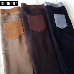 clothe 6XL 2022 Winter warm women office work pants High stretch waist cotton ladies pencil pants female High Waist trousers