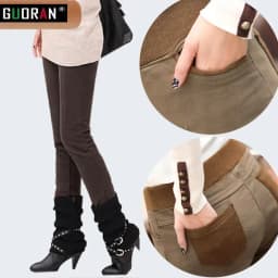 clothe 6XL 2022 Winter warm women office work pants High stretch waist cotton ladies pencil pants female High Waist trousers
