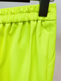HIGH STREET Newest 2026 Designer Fashion Trousers Women‘s Hot Fluorescein Yellow Pencil Pants