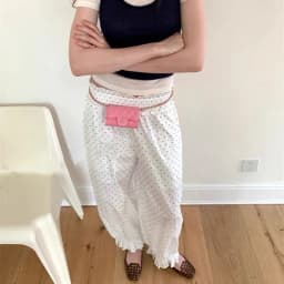 Y2K Balloon Pants Women Pleated Wide Leg Long Bloomers Baggy Barrel Pants Cute Preppy Lantern Trousers Vintage Streetwear