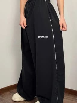 High Waist Straight Leg Pants Loose Fit Slimming Trousers Casual High Waist Polyester Fabric Ladies Straight Trousers