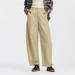Semir Pants Women Distressed Loose Trousers 2025 New Autumn Brushed Split Curved Hem Casual