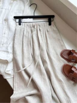 High Waist Linen Women Wide Leg Pants Summer Thin Loose Casual Pants Harajuku Korean Solid All Match Straight Trousers