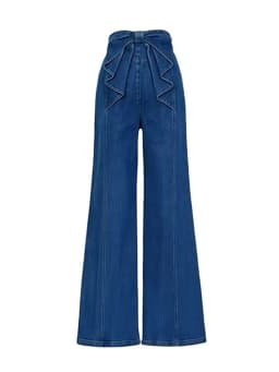 2025 Bow Detail Flare Jeans Women Sexy Retro High Waist Bootcut Pants Slim Fit White Denim Trousers for Girls Korean Y2k Clothes