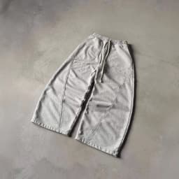 Deeptown Grey Vintage Y2k Women's Sweatpants Harajuku Oversized Wide Leg American Style Man Pants Baggy Casual Hip Hop Trousers