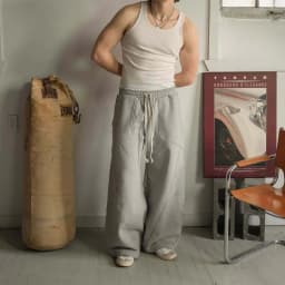 Deeptown Grey Vintage Y2k Women's Sweatpants Harajuku Oversized Wide Leg American Style Man Pants Baggy Casual Hip Hop Trousers