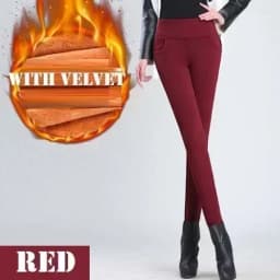 New Autumn Winter Plus Thick Velvet warm Leggings Elastic High Waist Pants female Slim Women's Casual Pants female trousers