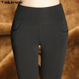 New Autumn Winter Plus Thick Velvet warm Leggings Elastic High Waist Pants female Slim Women's Casual Pants female trousers