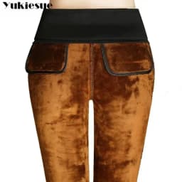 New Autumn Winter Plus Thick Velvet warm Leggings Elastic High Waist Pants female Slim Women's Casual Pants female trousers