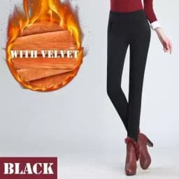 New Autumn Winter Plus Thick Velvet warm Leggings Elastic High Waist Pants female Slim Women's Casual Pants female trousers