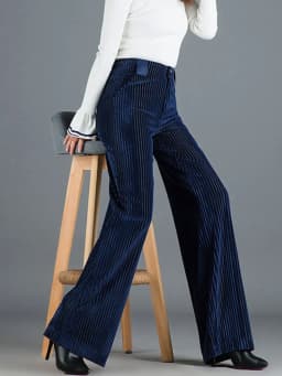 Velvet Wide Leg Pants Women High Waist Baggy Big Size Sweatpants Korean New Casual Pantalones Office Loose Straight Trousers