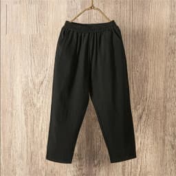 Womens Cotton Linen Cropped Pants Loose Fit Wide Leg Capri Casual Plus Size Elastic Waist Trousers Capris