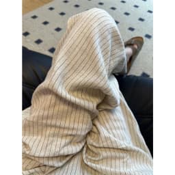 Elegant Striped Wide Leg Pants Women Fashion Streetwear Cotton Linen Baggy Pants Summer Ladies Korean Casual Straight Trousers