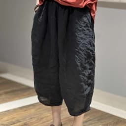 High Waist Cotton Linen Seven-Foot Pants Women Summer Large Size Loose Casual Versatile Thin Middle-Length Harlan Pants