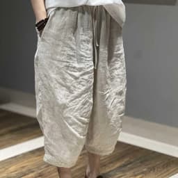 High Waist Cotton Linen Seven-Foot Pants Women Summer Large Size Loose Casual Versatile Thin Middle-Length Harlan Pants