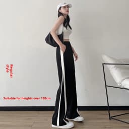 Slimming Straight Leg Pants for Women Spring Summer New Sle plus Size Casual Wide Leg Trousers Loose Comfortable Student Sp...