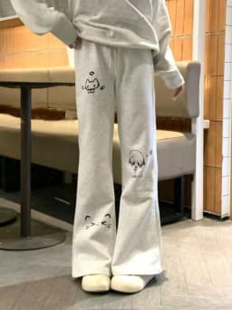 Kawaii Women Casual Pants Harajuku Cartoon Print Y2K Subculture Chic Loose Trousers Street Bottoms for Hot Girls Daily Outfit