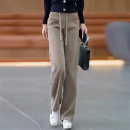 Add Velvet Padded Casual Trousers Lady Autumn Winter New 2027 High Waist Corduroy Pants Women's Large Size Straight Pants Female