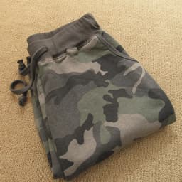 Women's Camouflage Army Green Pants Cotton Sports Jogging Trousers Lace Up Elastic Waist Casual Sweatpants
