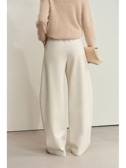 AMII Minimalist Women's Casual Pants 2025 Winter Classic Versatile Warm Elastic Drawstring Loose Pants Female Trousers 12424082