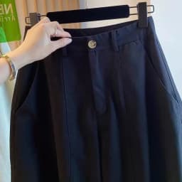 South Korea Dongdaemun Internet Celebrity Casual Scimitar Pants Women 2025 Summer New Loose Nine-point Pants Versatile