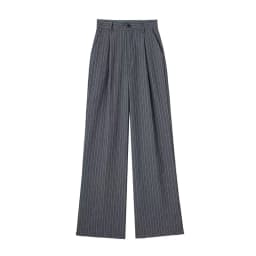 Koekop Woman High Waist Baggy Suit Pants Wide Leg Trousers Women's Formal Pants Office Wear Women Striped Grey Black Pants