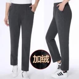 5XL Middle-aged Womens Trousers Casual Loose Elastic High Waist Mother Pants Warm Female Spring Autumn Mom Pants Pantalon Femme