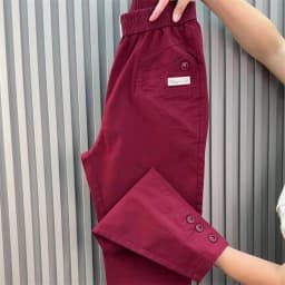 Women Harun Pants Spring Summer New 2026 Fashion High Waist All-Match Casual  Cotton Linen Pants Female Nine-Point Pants Ladies