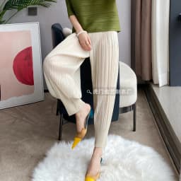 Miyake Life Pleated Pants Loose Harem Pants Women's Summer Thin Fashion Versatile Nine-minute Calf Pants