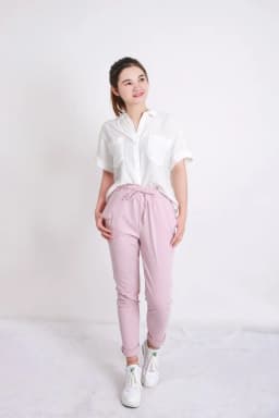 Summer Harem Pants Women High Waist Loose Straight Nine Pants Womens Casual Trousers OL Pants Women Slacks