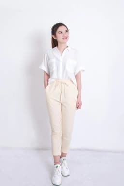 Summer Harem Pants Women High Waist Loose Straight Nine Pants Womens Casual Trousers OL Pants Women Slacks