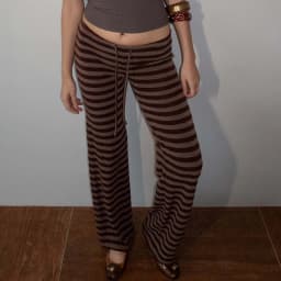 Fairy Coquette Low Waist Lounge Sweatpants Y2k Striped Wide Leg Pants Preppy Teen Girl Vintage Long Trousers Workout Streetwear